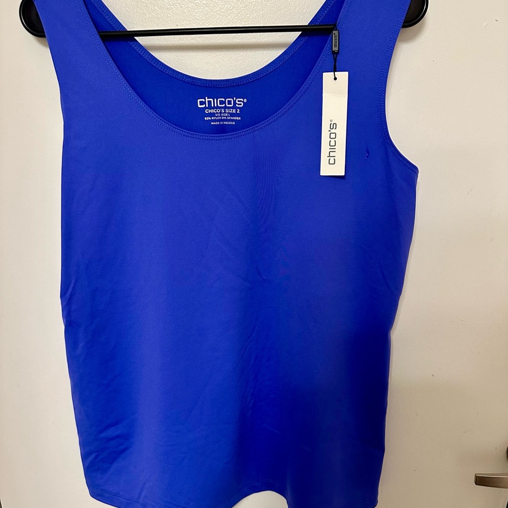 Beautiful royal blue top to be worn alone or under a summer button up.